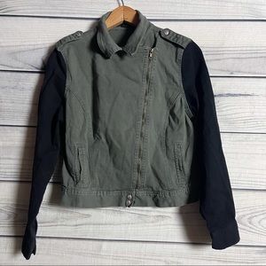 Forever 21 Olive Zipper Jacket